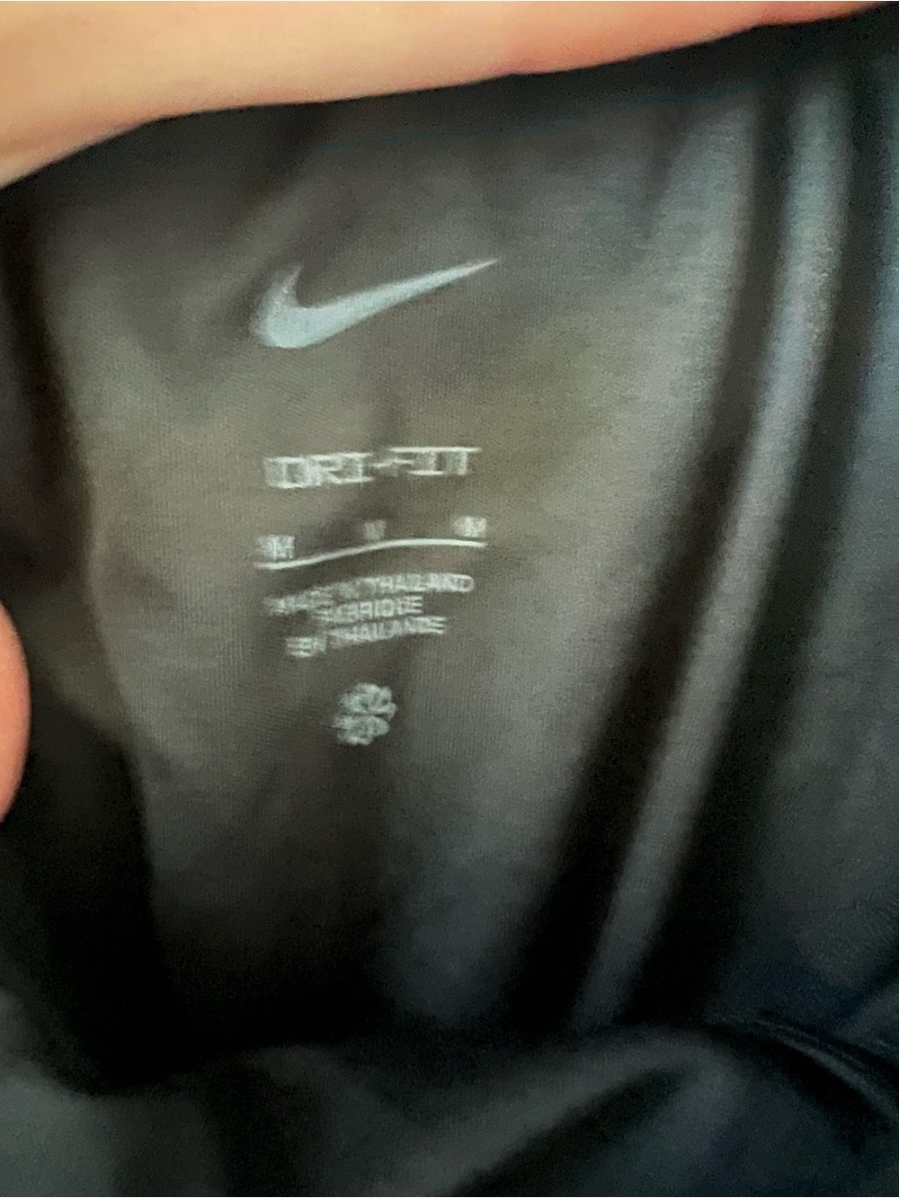 Nike Girl’s Grey Athletic Running Shorts with Black Trim - Picture 4 of 5